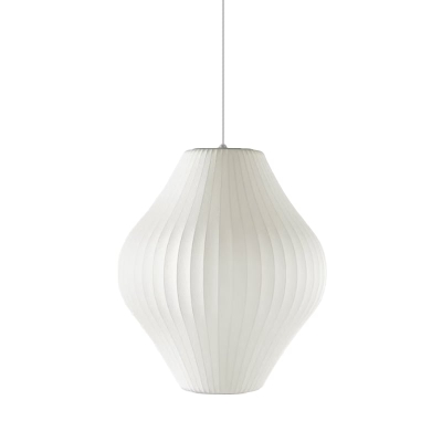 Pear Bubble Silk Pendant Light