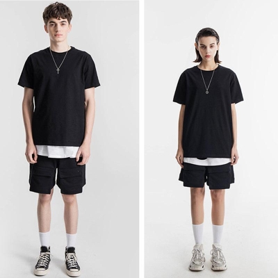 200g Combed Cotton Unisex T-Shirt-Black