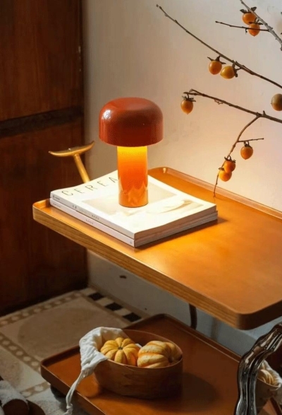 USB Rechargeable LED Cordless Table Lamp | Mushroom Desk Lamp