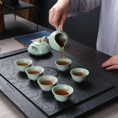 RU Cellar Ceramic Tea Set - 10 pcs