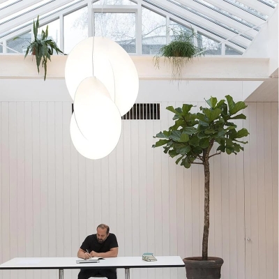 Cherry Silk Pendant Light
