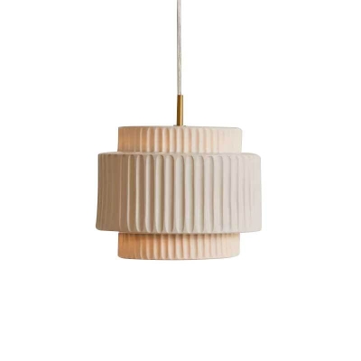 Genji Cream Cake |  Wabi-Sabi Style Resin Pendant Light