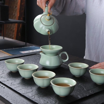 RU Cellar Ceramic Tea Set - 10 pcs