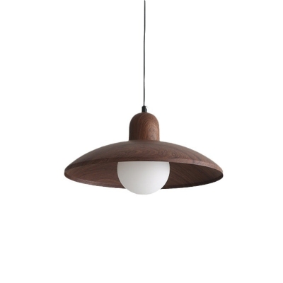 300mm Wood Orb Pendant Light