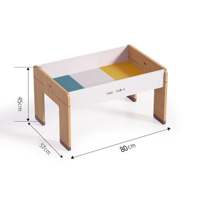 Wood Kids Multi-use Game and Reading (80cm-Desk + 1 Chair)