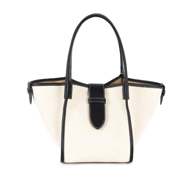Classic Large Black Two-handed Canvas Square Swing Bag - Wings Bag | ShoulderBag | Handbag