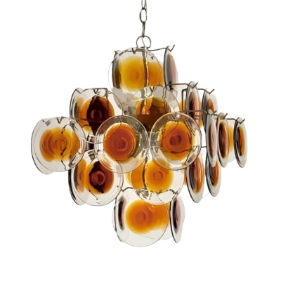 Murano W57 Dimple Glass Chandelier / Pendant Light