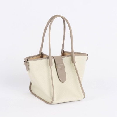 Classic Large Gray Two-handed Canvas Square Swing Bag - Wings Bag | ShoulderBag | Handbag