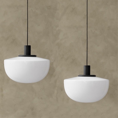 D22/35 Hemisphere Glass Pendant Light