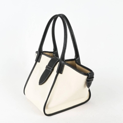 Classic Large Black Two-handed Canvas Square Swing Bag - Wings Bag | ShoulderBag | Handbag