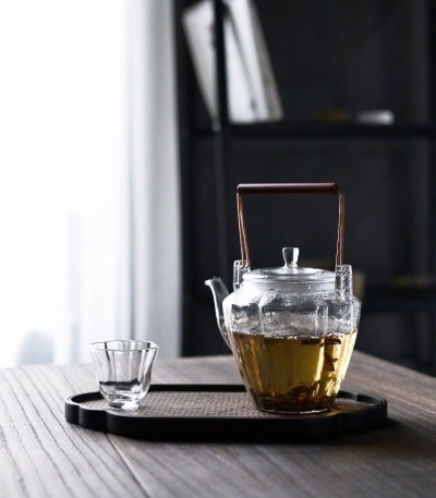 Japanese-style Heat-resistant Glass Handmade Hammer Pattern Small Teapot