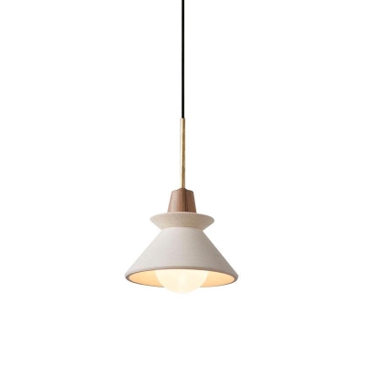 MICHIO | Lightweight Cement Teacup Shade Pendant Light