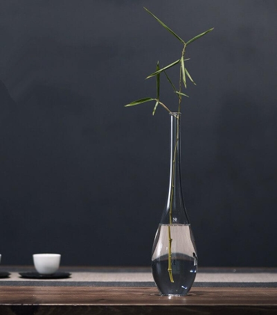 Japanese GY Transparent Glass Vase