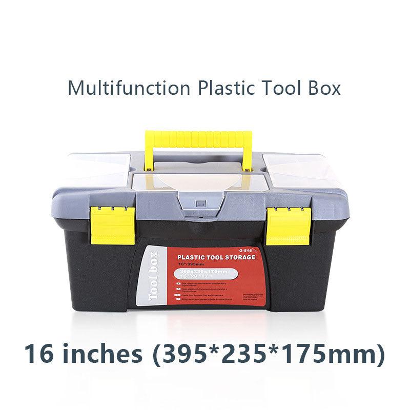 Multifunction Plastic Tool Box  - 16 inches (395*235*175mm)